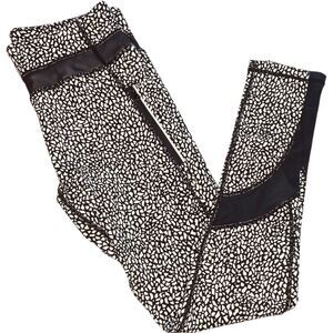 Lululemon Run Inspire Tight II Mesh Black and White Leggings